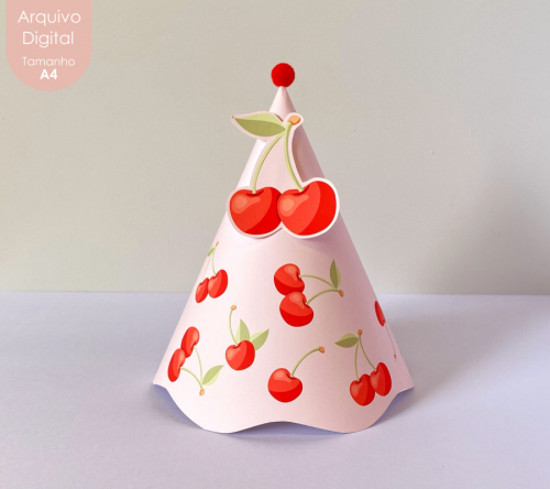 ARQUIVO DIGITAL CHAPÉU DE FESTA CEREJINHA