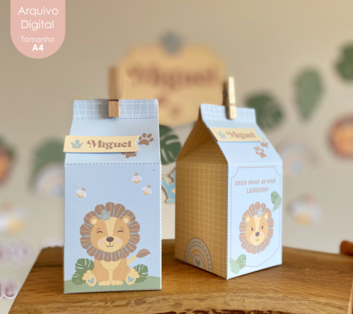CAIXA MILK LEÃOZINHO
