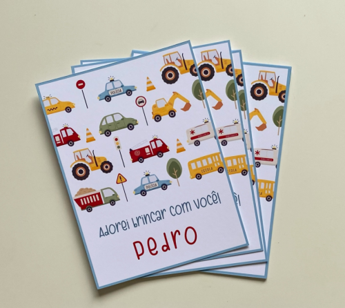 CARDS DE AGRADECIMENTO CARROS