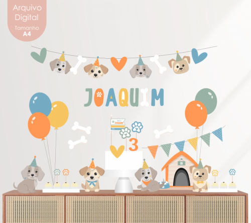 KIT DIGITAL CACHORRINHOS