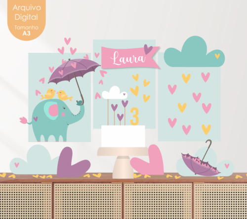 KIT DIGITAL FESTA CHUVA DE AMOR