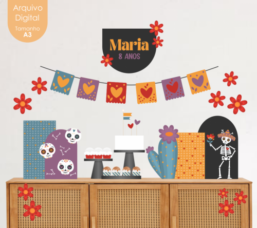 KIT DIGITAL FESTA DIA DE LOS MUERTOS