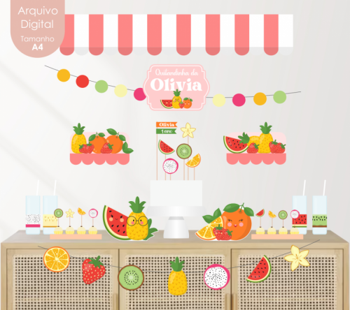 KIT DIGITAL FESTA FRUTINHAS