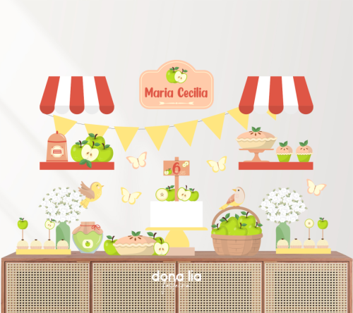 KIT FESTA TORTA DE MAÇÃ