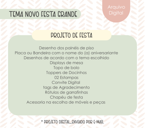 PROJETO DE FESTA