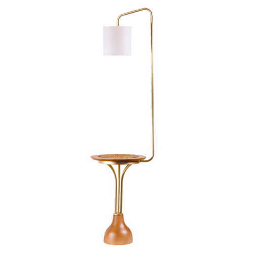 LUMINÁRIA DE PISO SERRA COM CỦPULA DE TECIDO