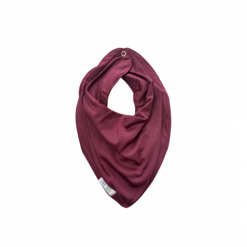 Babador Bandana Impermeável marsala - Maria Cadu