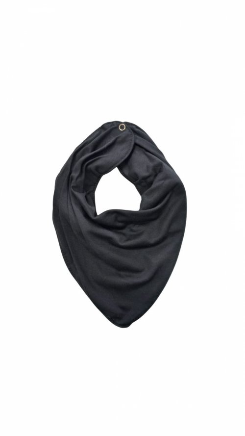Babador bandana impermeável preto - Maria Cadu