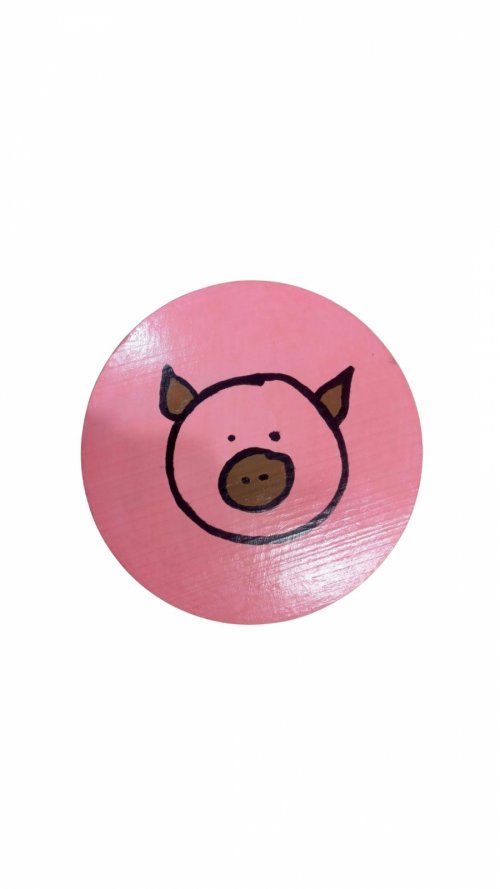 Banquinho infantil multifuncional porquinho - Maria Cadu