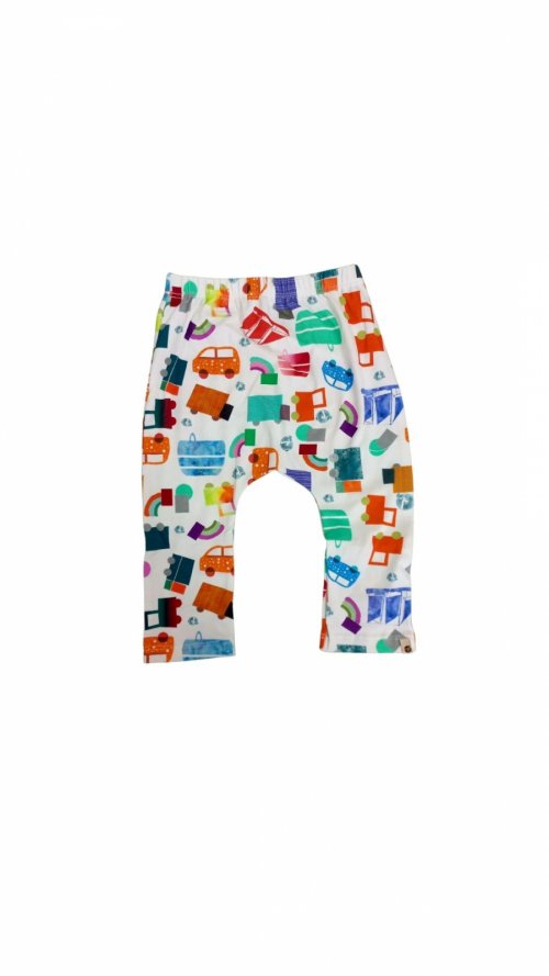 Calça saruel estampada colorida