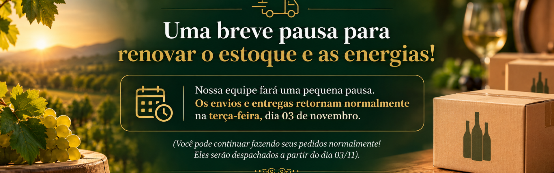 Pausa para renovar