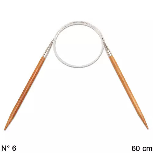 Agulha Circular Bambu 60cm