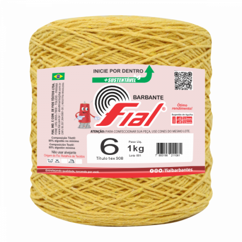 Barbante Fial N6 1kg + Sustentável