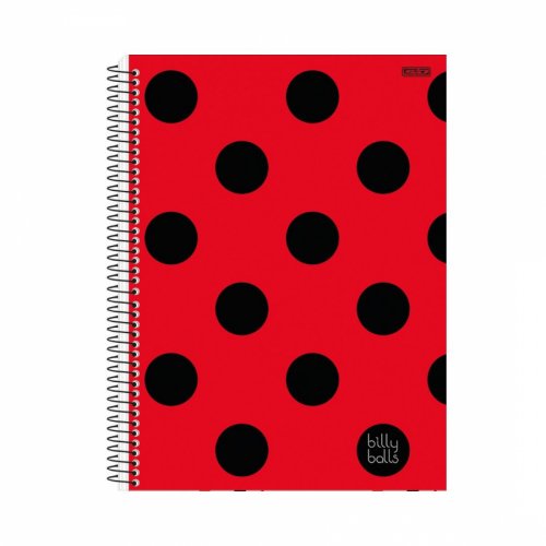 Caderno Universitário Billy Balls Espiral Capa Dura