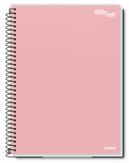 CADERNO 1/4 Essenciale CD Espiral 200fls Credeal