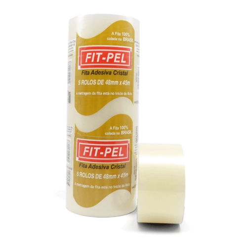Fita Adesiva Cristal Fit-Pel 48mmx45m